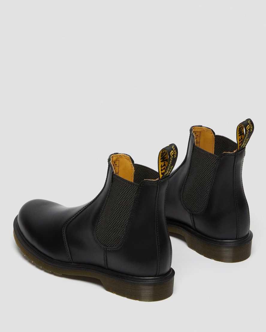 Dr Martens 2976 Smooth Leather Chelsea Miesten Originals Boots Mustat  Suomi |  3164WOLRV