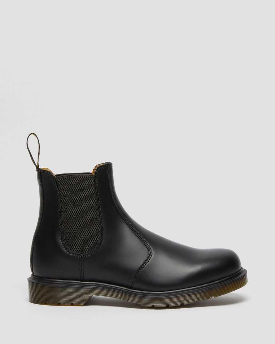Dr Martens 2976 Smooth Leather Chelsea Miesten Originals Boots Mustat  Suomi |  3164WOLRV