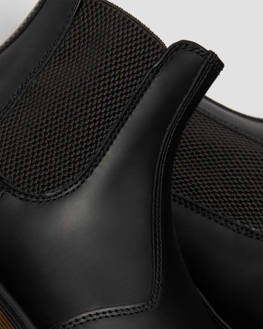 Dr Martens 2976 Smooth Leather Miesten Chelsea Saappaat Mustat  Suomi |  5978BNODF