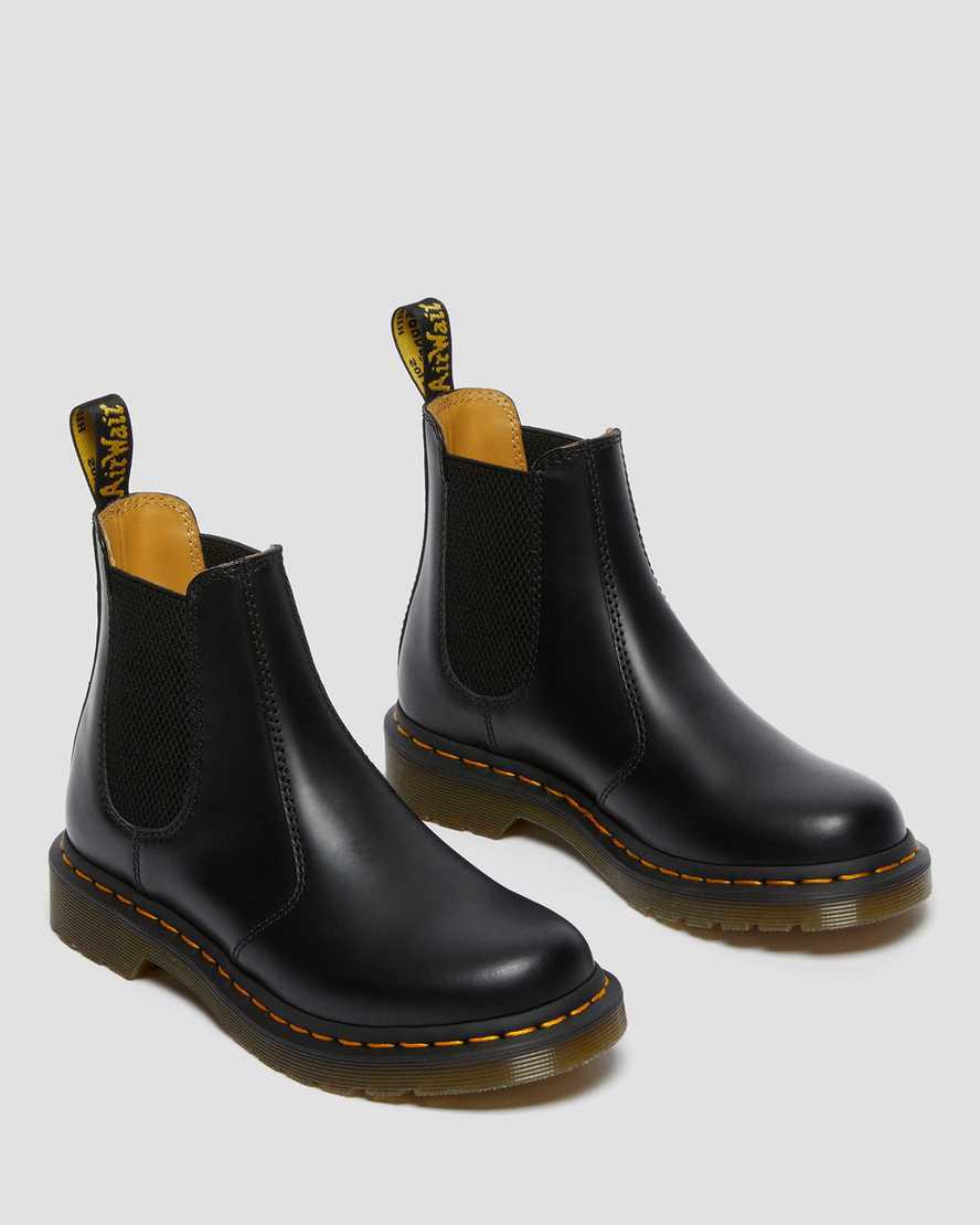 Dr Martens 2976 Smooth Leather Naisten Chelsea Saappaat Mustat  Suomi |  9804PCMHG