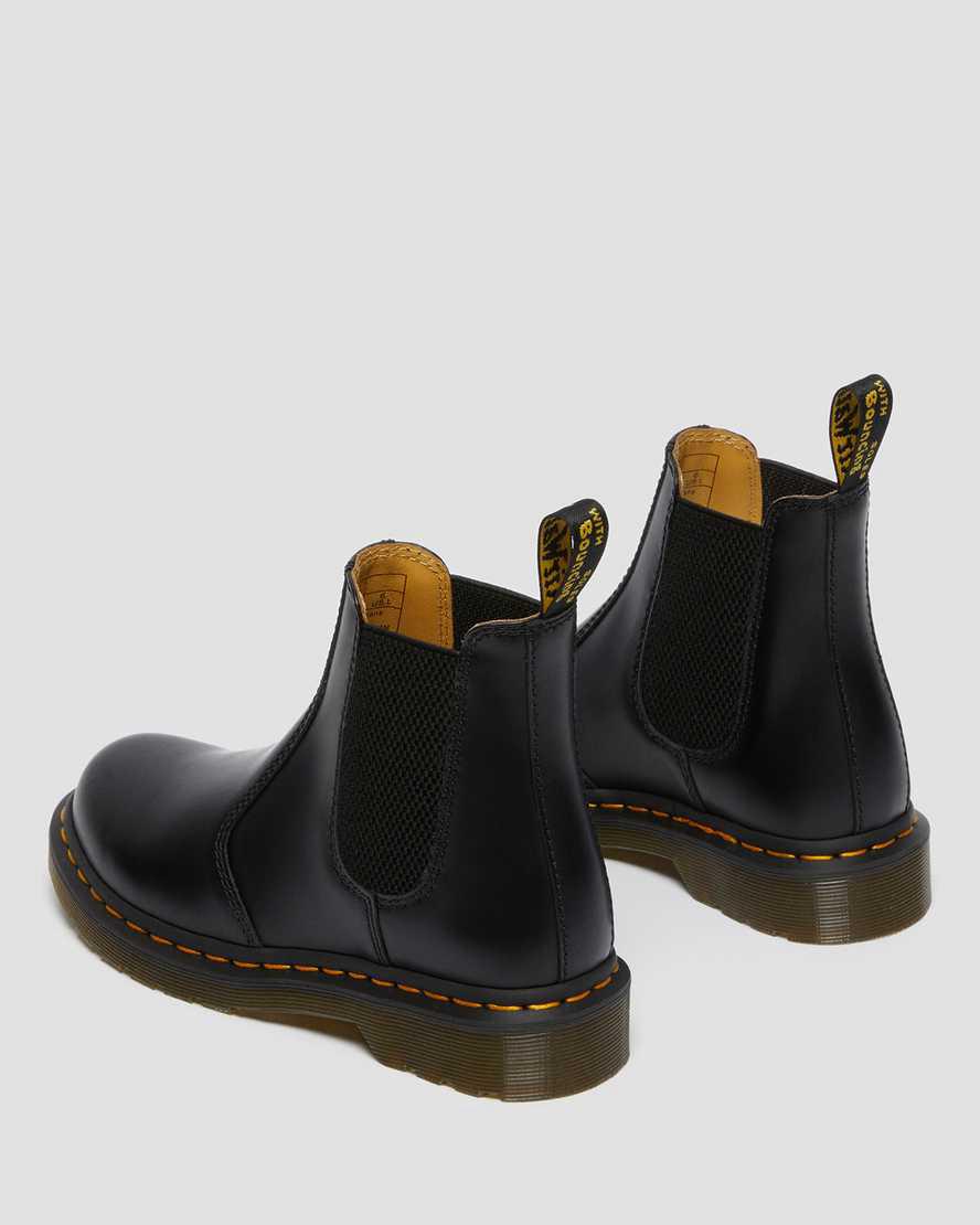Dr Martens 2976 Smooth Leather Naisten Chelsea Saappaat Mustat  Suomi |  9804PCMHG