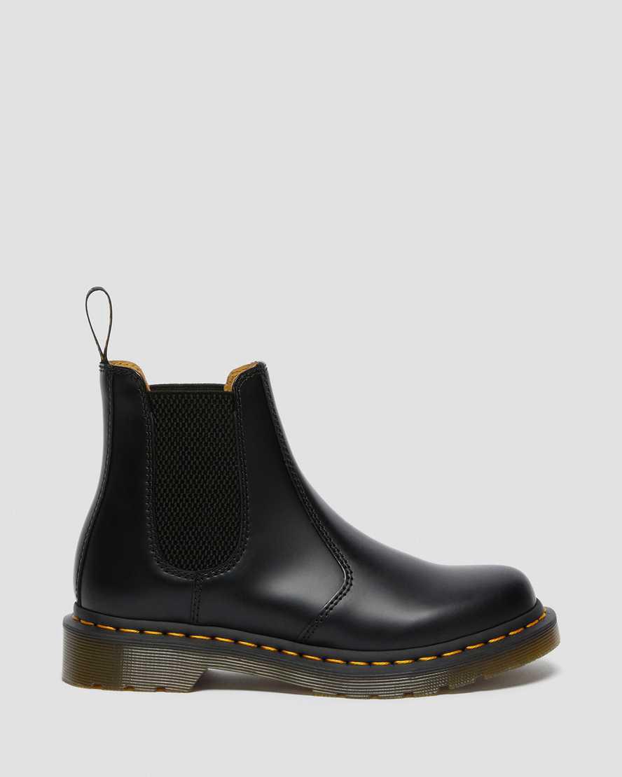 Dr Martens 2976 Smooth Leather Naisten Chelsea Saappaat Mustat  Suomi |  9804PCMHG