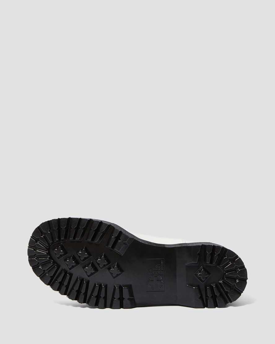 Dr Martens 2976 Smooth Leather Platform Chelsea Naisten Nilkkurit Valkoinen  Suomi |  6382VIFDW