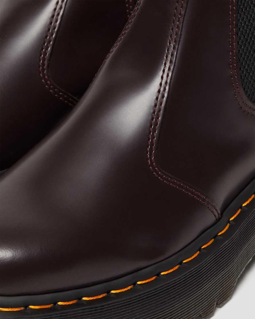 Dr Martens 2976 Smooth Leather Platform Chelsea Naisten Nilkkurit Viininpunainen  Suomi |  6954LIRZY