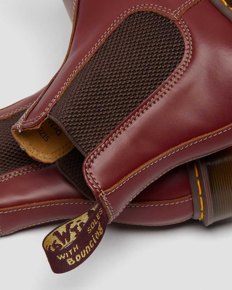 Dr Martens 2976 Vintage Made In England Chelsea Naisten Originals Boots Punainen  Suomi |  3924IYBPZ