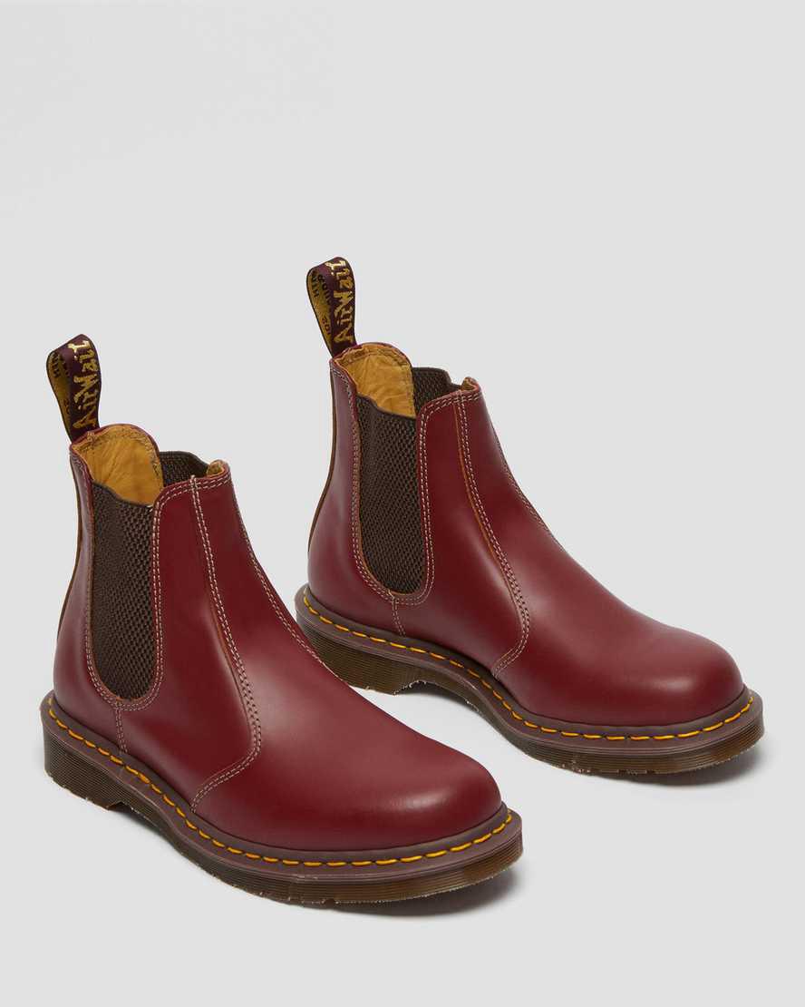 Dr Martens 2976 Vintage Made In England Chelsea Naisten Originals Boots Punainen  Suomi |  3924IYBPZ
