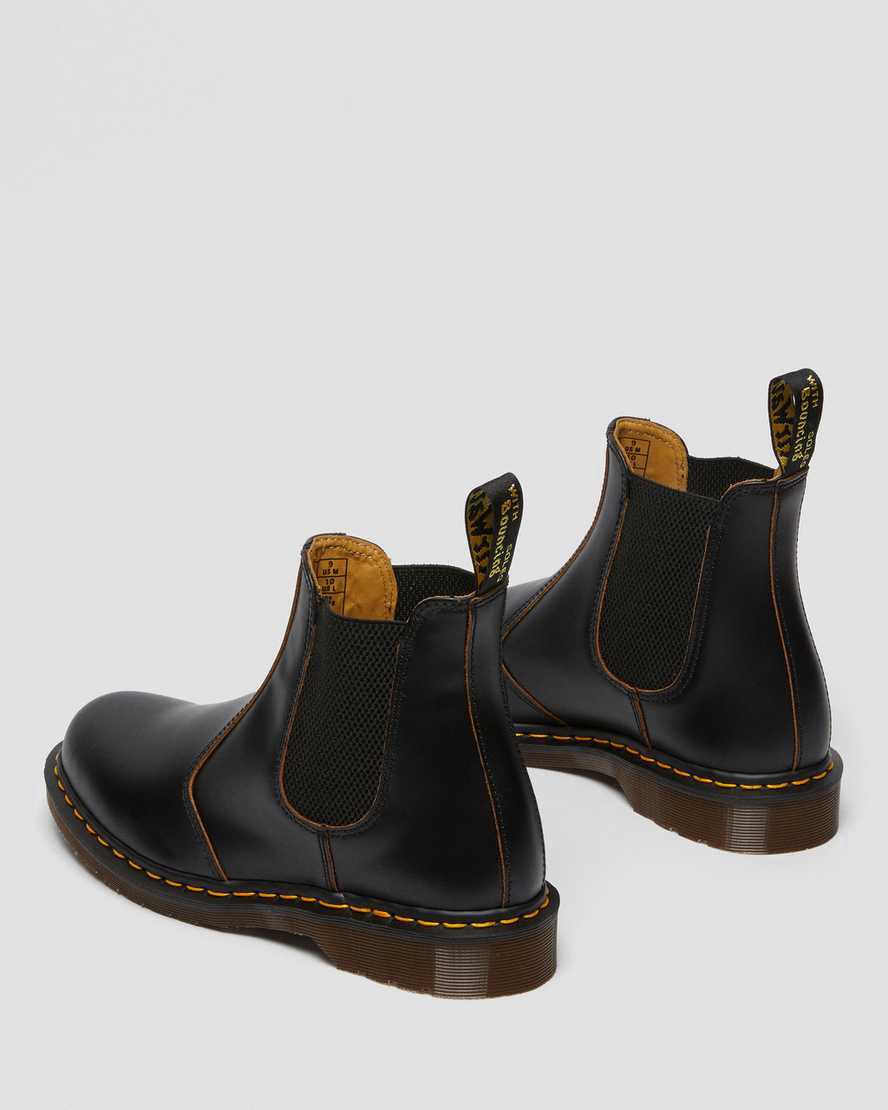 Dr Martens 2976 Vintage Made In England Chelsea Miesten Nilkkurit Mustat  Suomi |  6735JDKXH