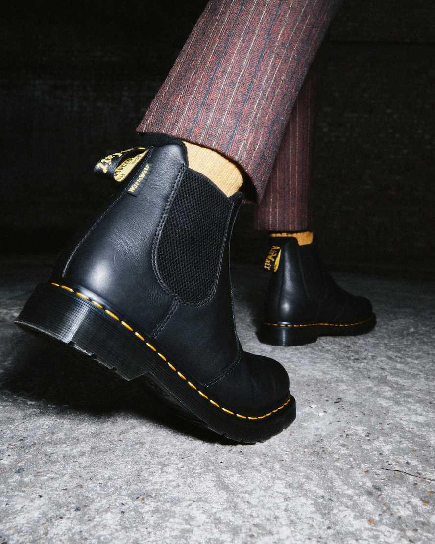 Dr Martens 2976 Warmwair Leather Chelsea Miesten Talvisaappaat Mustat  Suomi |  7835EZUIA