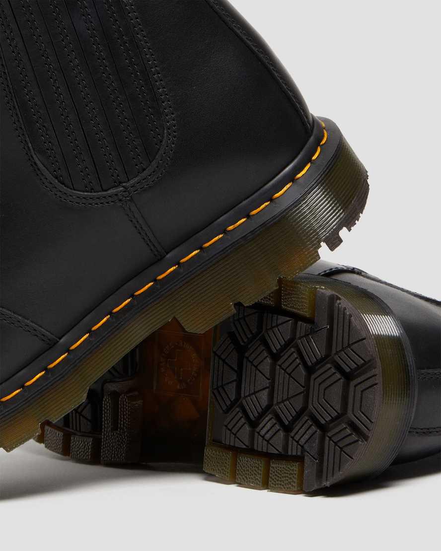 Dr Martens 2976 Wintergrip Leather Chelsea Miesten Talvisaappaat Mustat  Suomi |  7082GRNAC