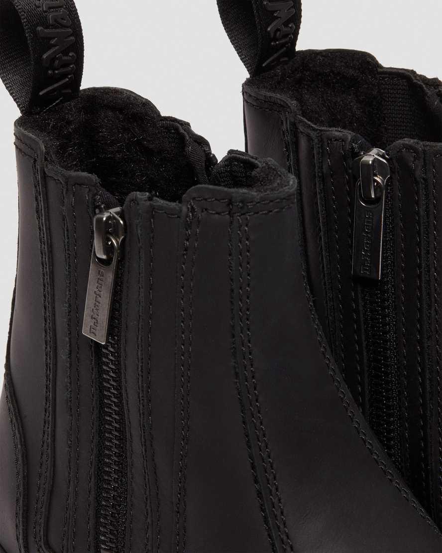 Dr Martens 2976 Wintergrip Zip Chelsea Naisten Nilkkurit Mustat  Suomi |  4327NPWXE