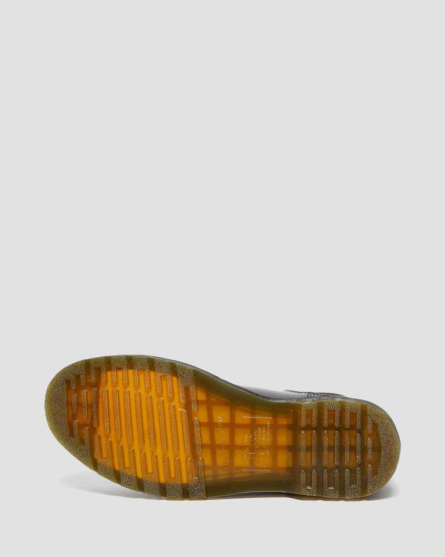 Dr Martens 2976 Yellow Stitch Smooth Leather Chelsea Miesten Originals Boots Viininpunainen  Suomi |  8657DOMUH