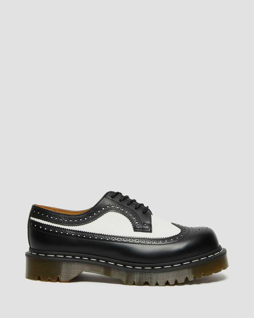 Dr Martens 3989 Bex Smooth Leather Brogue Miesten Oxford Kengät Mustat  Suomi |  3705OVACF