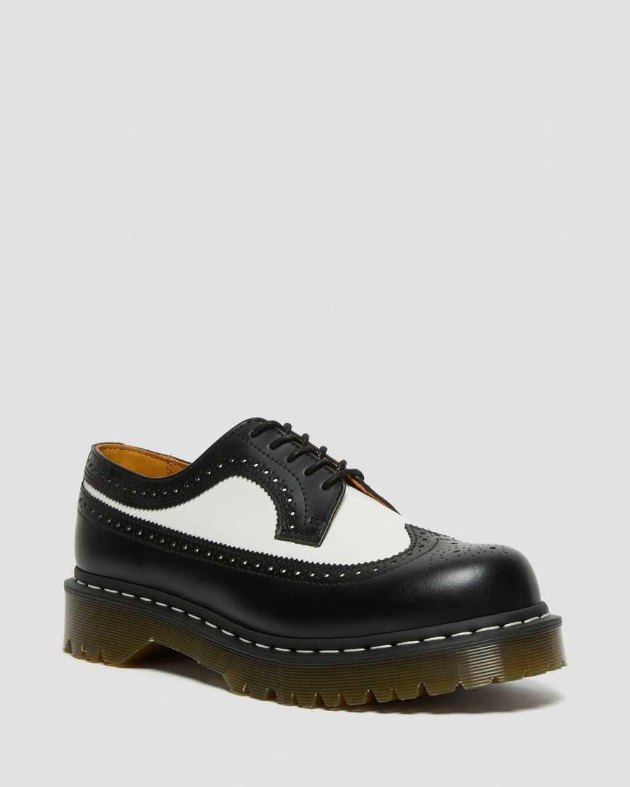 Dr Martens 3989 Bex Smooth Leather Brogue Miesten Oxford Kengät Mustat  Suomi |  3705OVACF