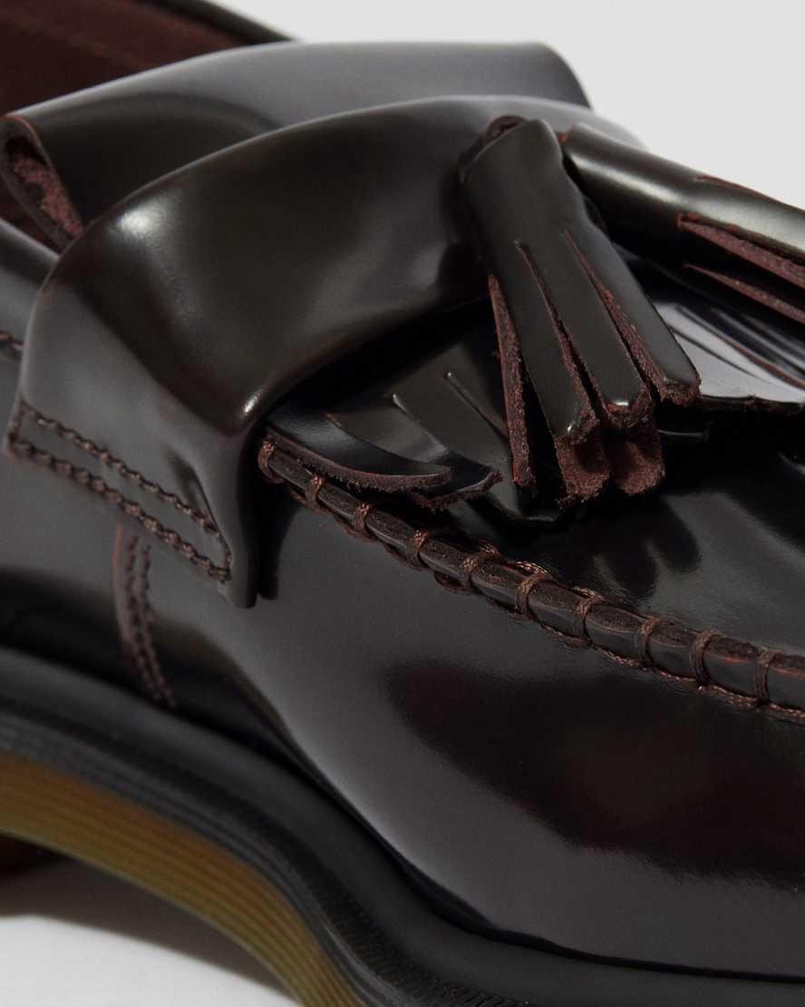 Dr Martens Adrian Arcadia Leather Tassel Miesten Loaferit Punainen  Suomi |  4076PVIRM