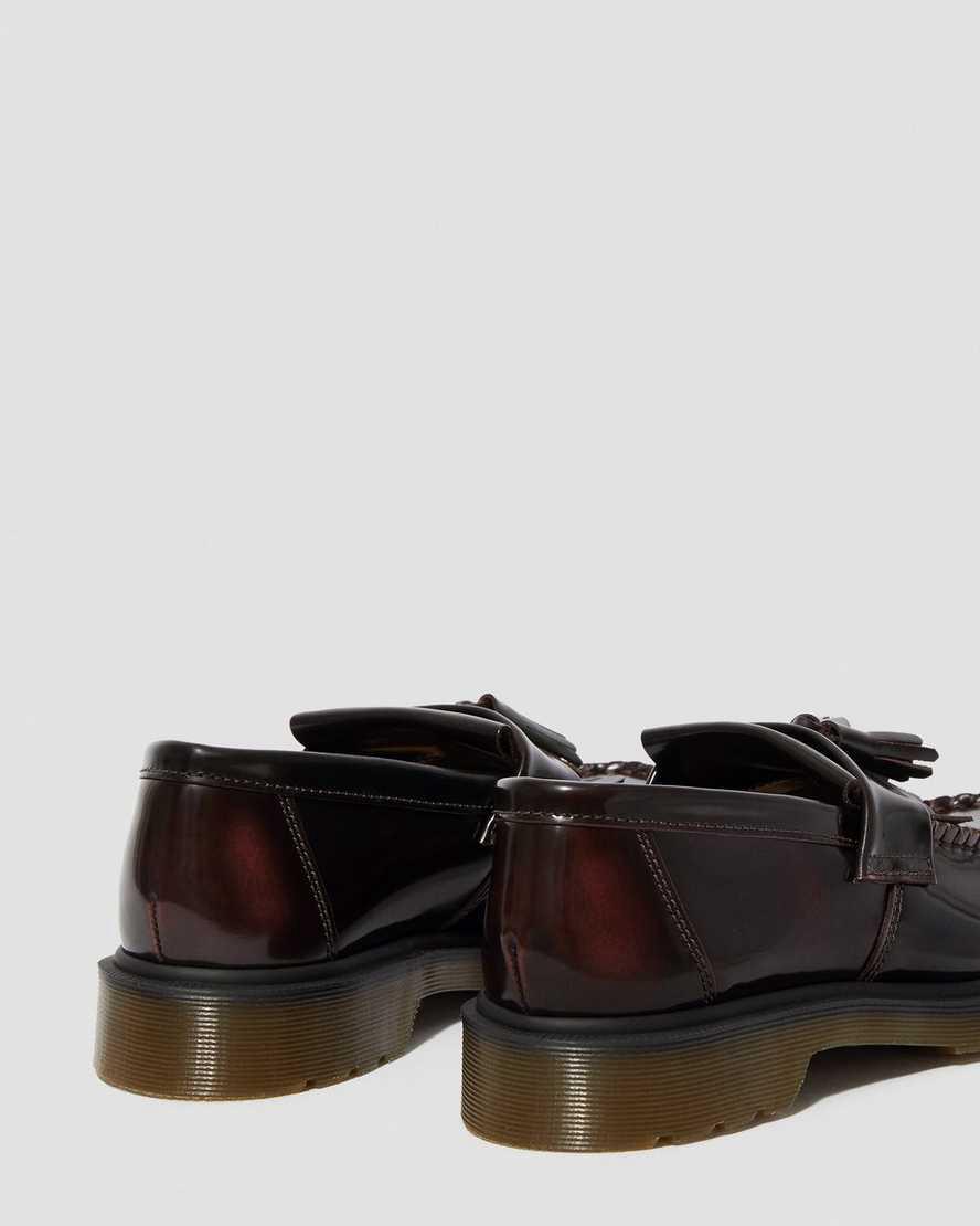 Dr Martens Adrian Arcadia Leather Tassel Miesten Loaferit Punainen  Suomi |  4076PVIRM