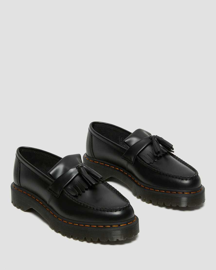 Dr Martens Adrian Bex Smooth Leather Tassel Naisten Loaferit Mustat  Suomi |  3124TQKUY