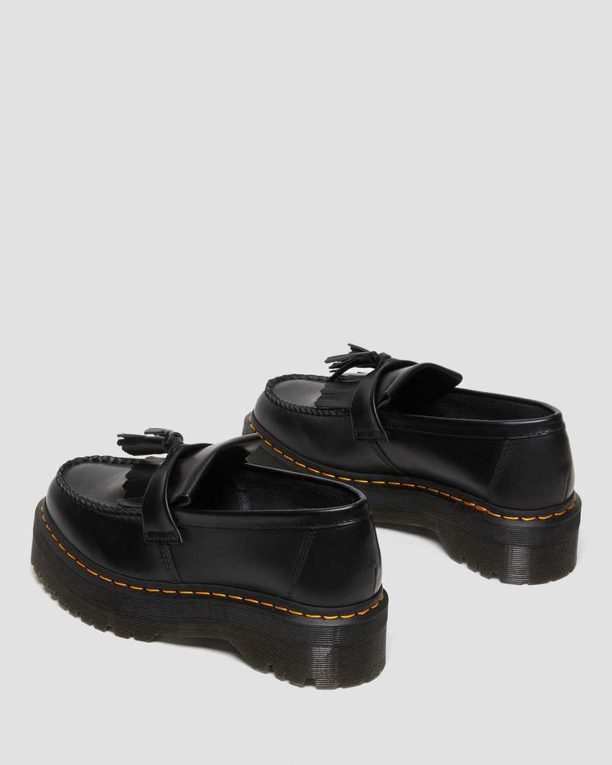 Dr Martens Adrian Leather Tassel Loafers Naisten Platform Kengät Mustat  Suomi |  2417JZQNW