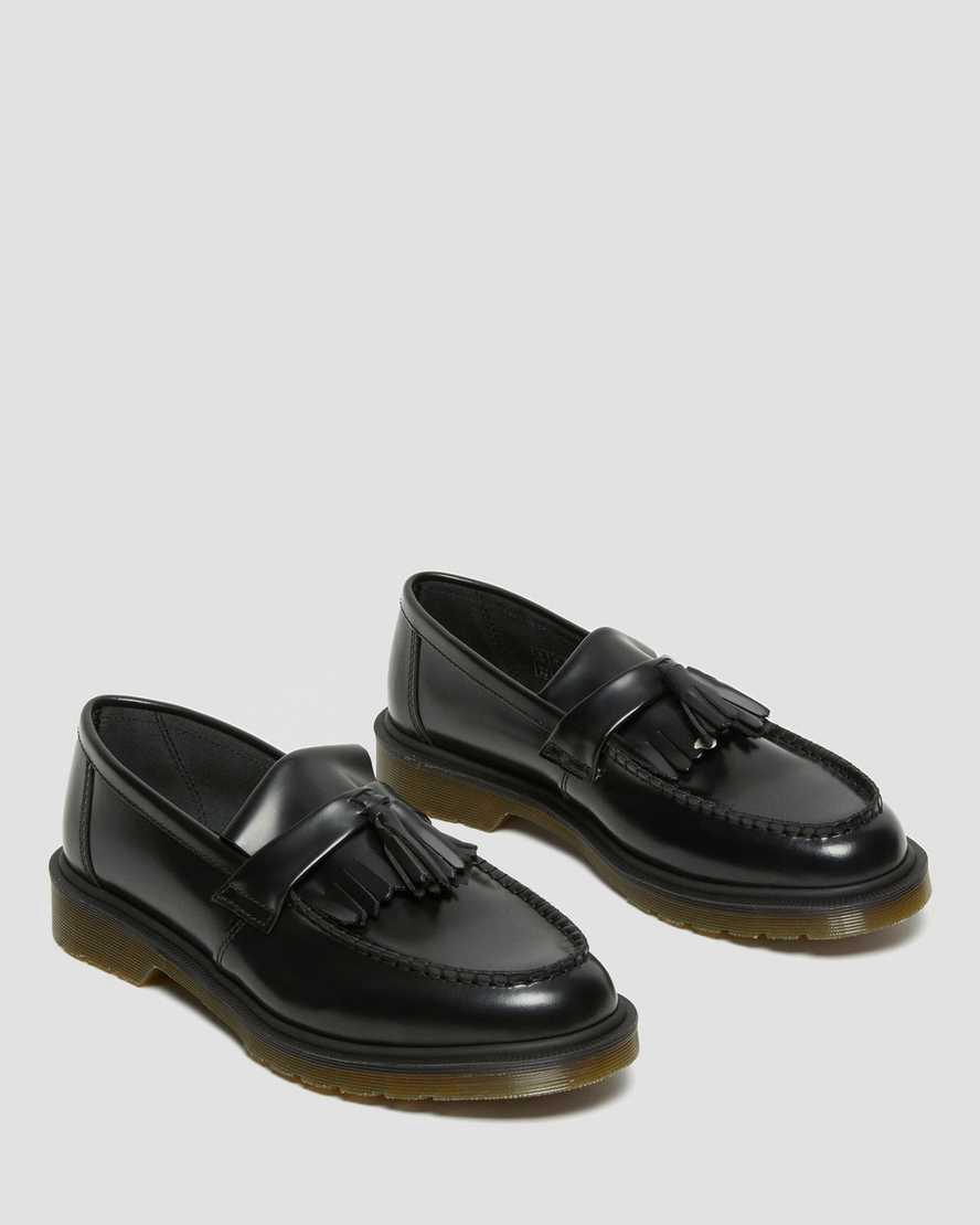 Dr Martens Adrian Smooth Leather Tassel Miesten Loaferit Mustat  Suomi |  1378CQWKF