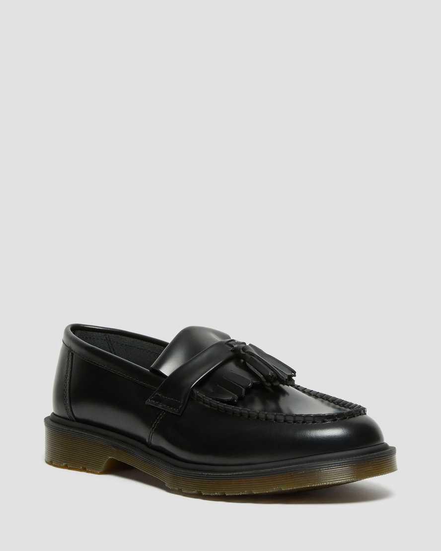 Dr Martens Adrian Smooth Leather Tassel Miesten Loaferit Mustat  Suomi |  1378CQWKF