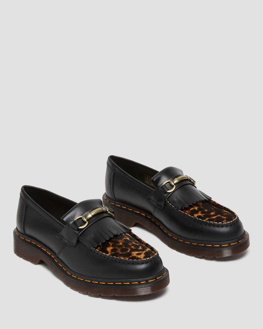 Dr Martens Adrian Snaffle Hair On Naisten Loaferit Mustat  Suomi |  1850GOYTS