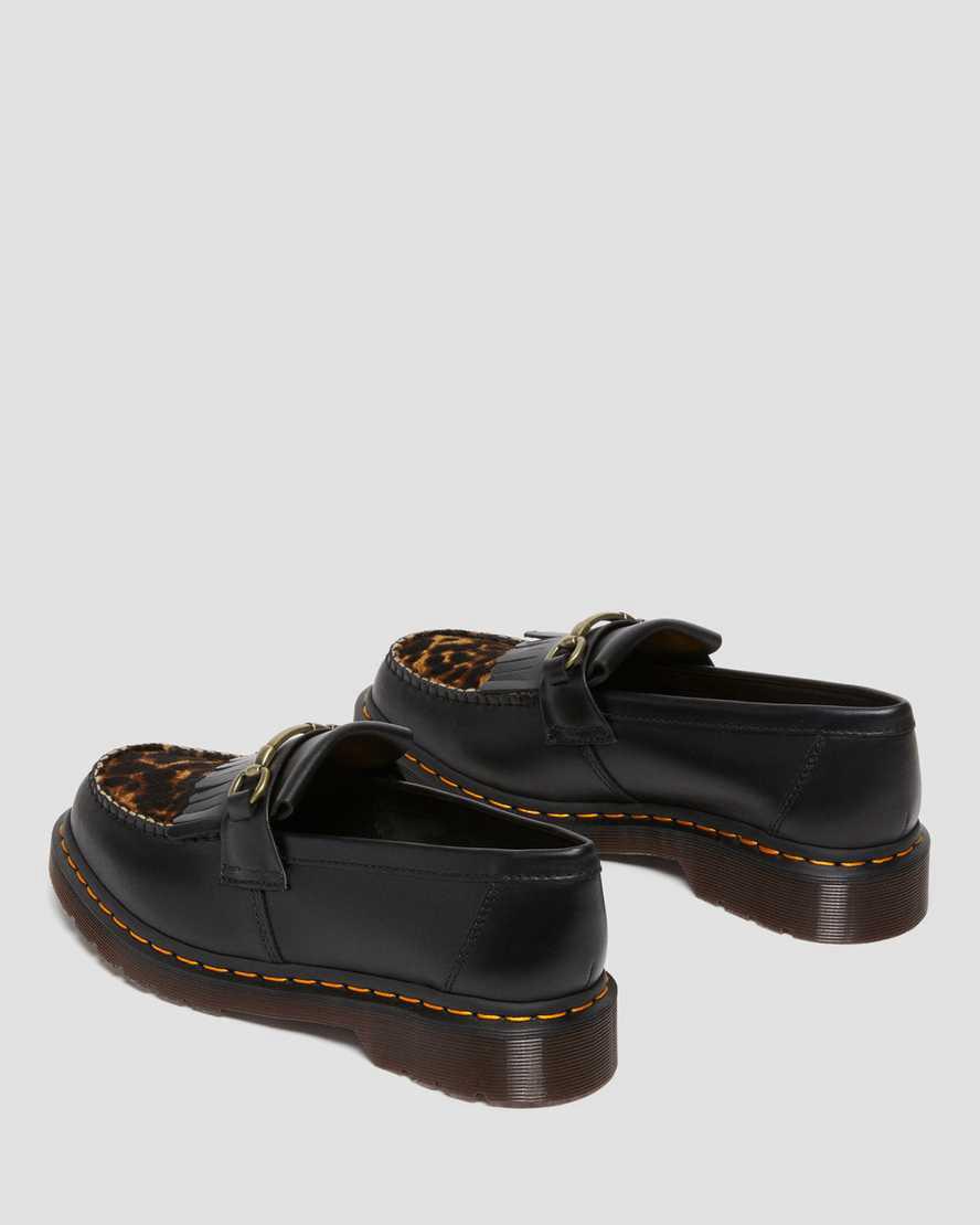 Dr Martens Adrian Snaffle Hair On Naisten Loaferit Mustat  Suomi |  1850GOYTS