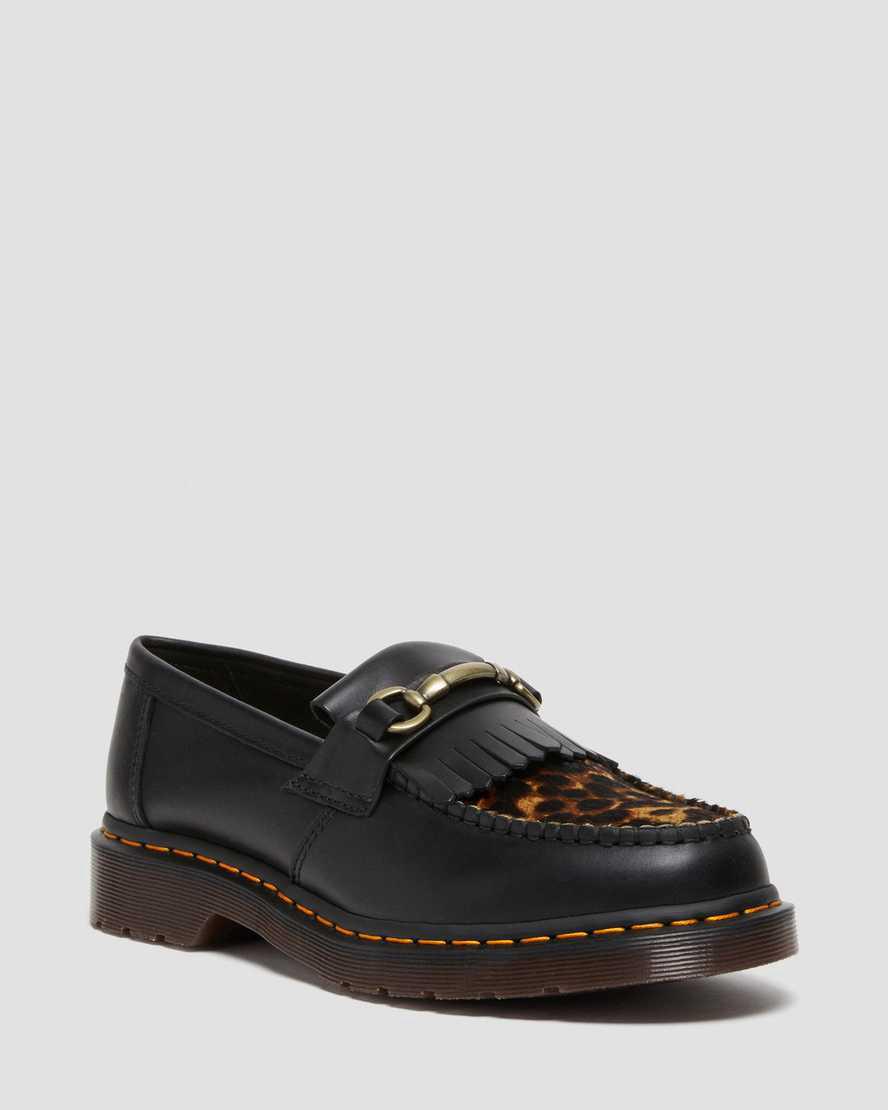 Dr Martens Adrian Snaffle Hair On Naisten Loaferit Mustat  Suomi |  1850GOYTS