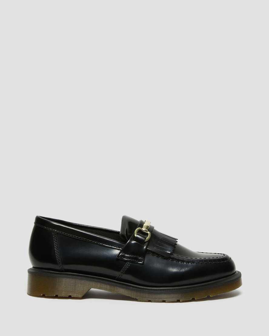 Dr Martens Adrian Snaffle Smooth Leather Kiltie Naisten Loaferit Mustat  Suomi |  3241MHCSD