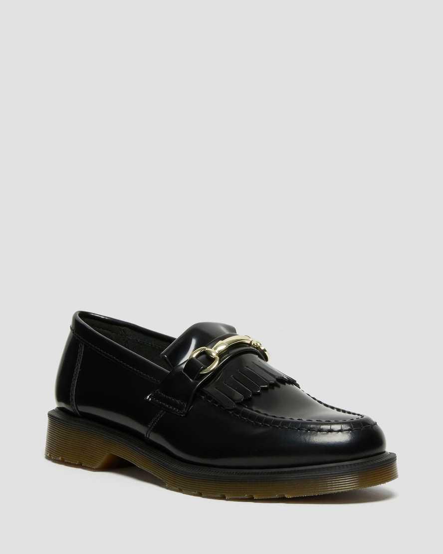 Dr Martens Adrian Snaffle Smooth Leather Kiltie Naisten Loaferit Mustat  Suomi |  3241MHCSD