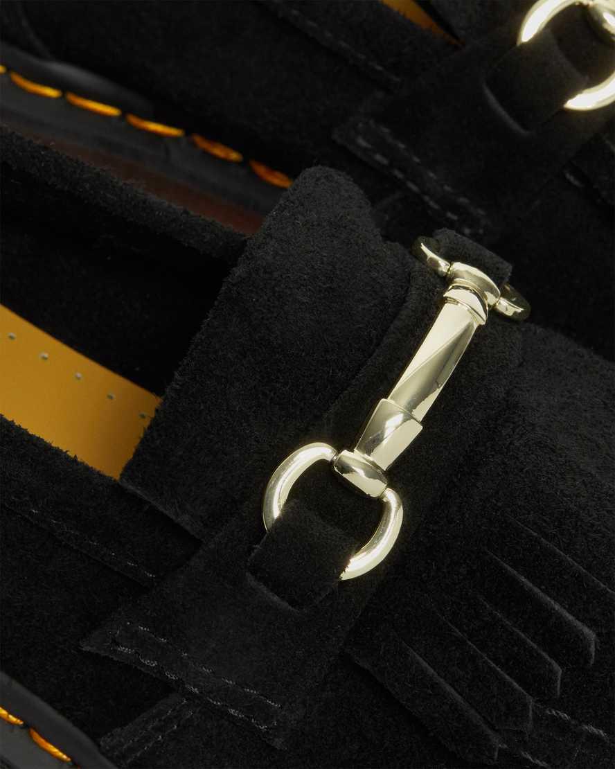 Dr Martens Adrian Snaffle Suede Miesten Loaferit Mustat  Suomi |  4120SKXRT