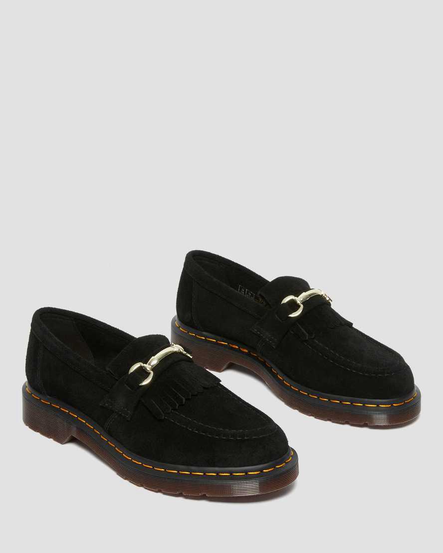 Dr Martens Adrian Snaffle Suede Miesten Loaferit Mustat  Suomi |  4120SKXRT