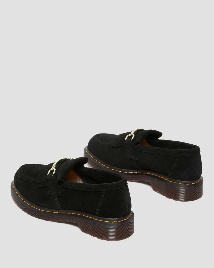 Dr Martens Adrian Snaffle Suede Miesten Loaferit Mustat  Suomi |  4120SKXRT