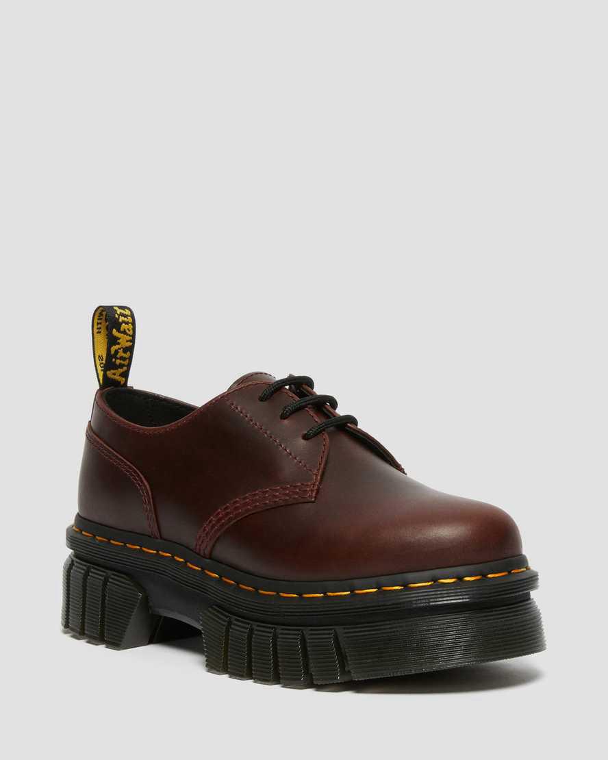 Dr Martens Audrick Brando Leather Platform Miesten Oxford Kengät Ruskea  Suomi |  9631JYOBK