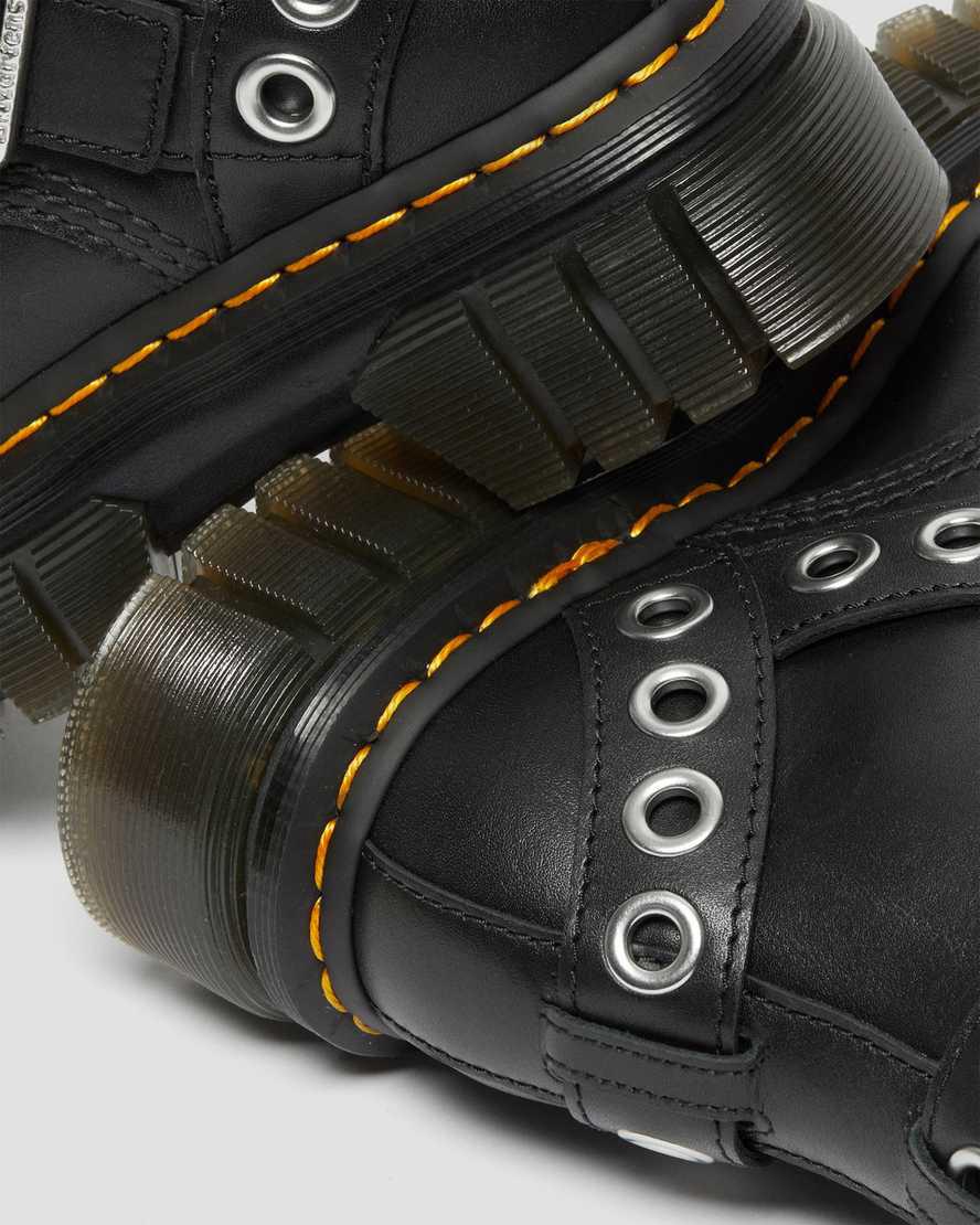 Dr Martens Audrick Hardware Leather Platform Naisten Nilkkurit Mustat  Suomi |  0563ARYDH