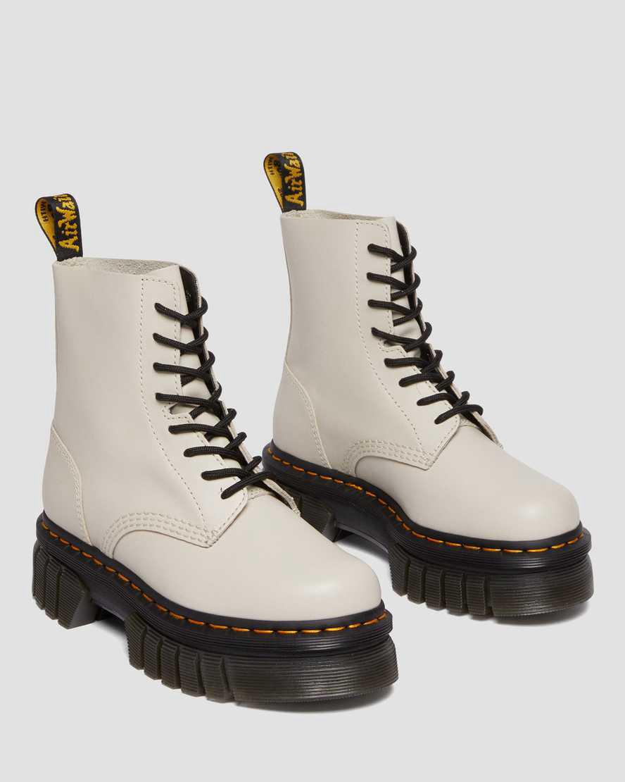 Dr Martens Audrick Nappa Leather Ankle Miesten Platform Saappaat Harmaat  Suomi |  1032JBKSR