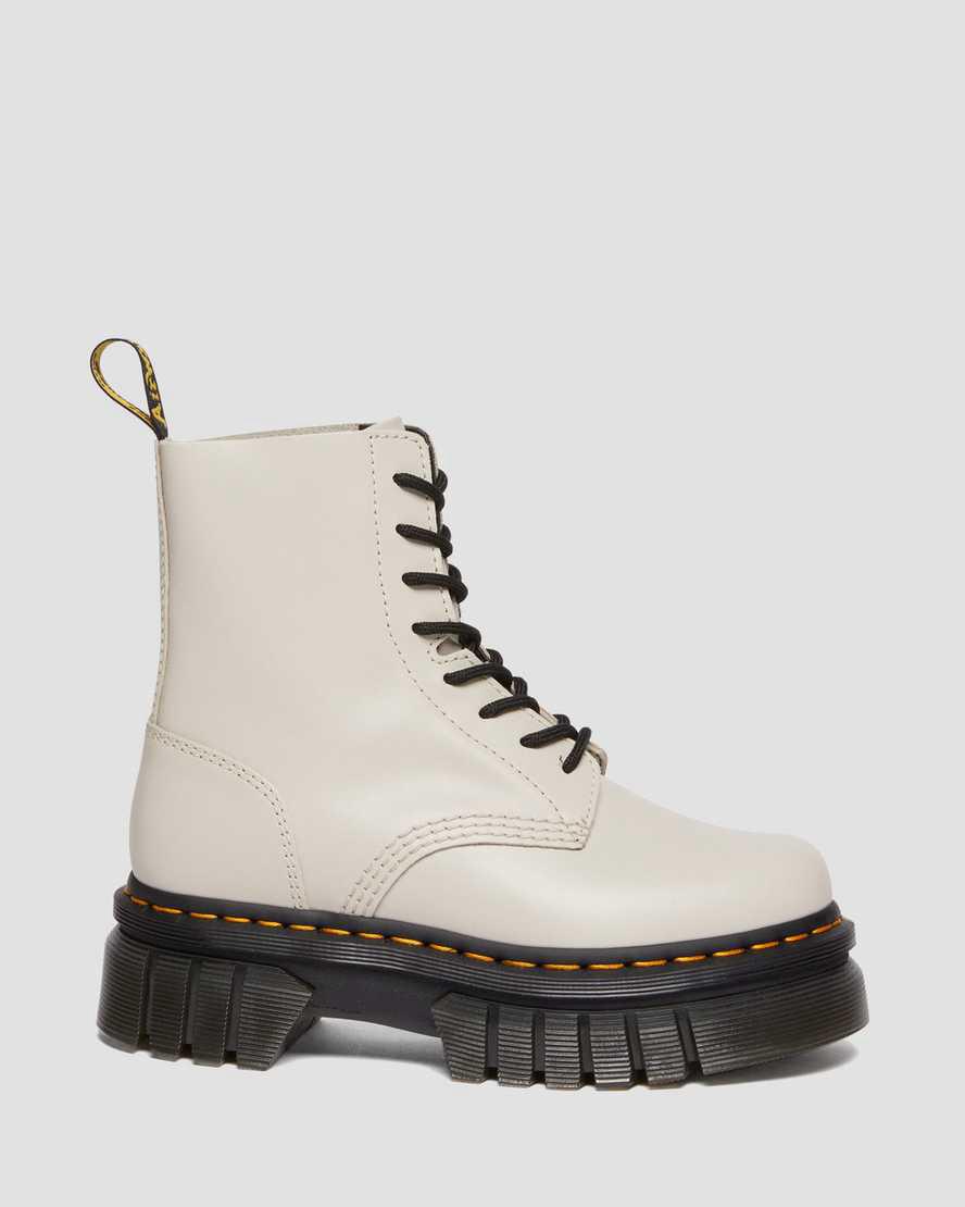 Dr Martens Audrick Nappa Leather Ankle Miesten Platform Saappaat Harmaat  Suomi |  1032JBKSR