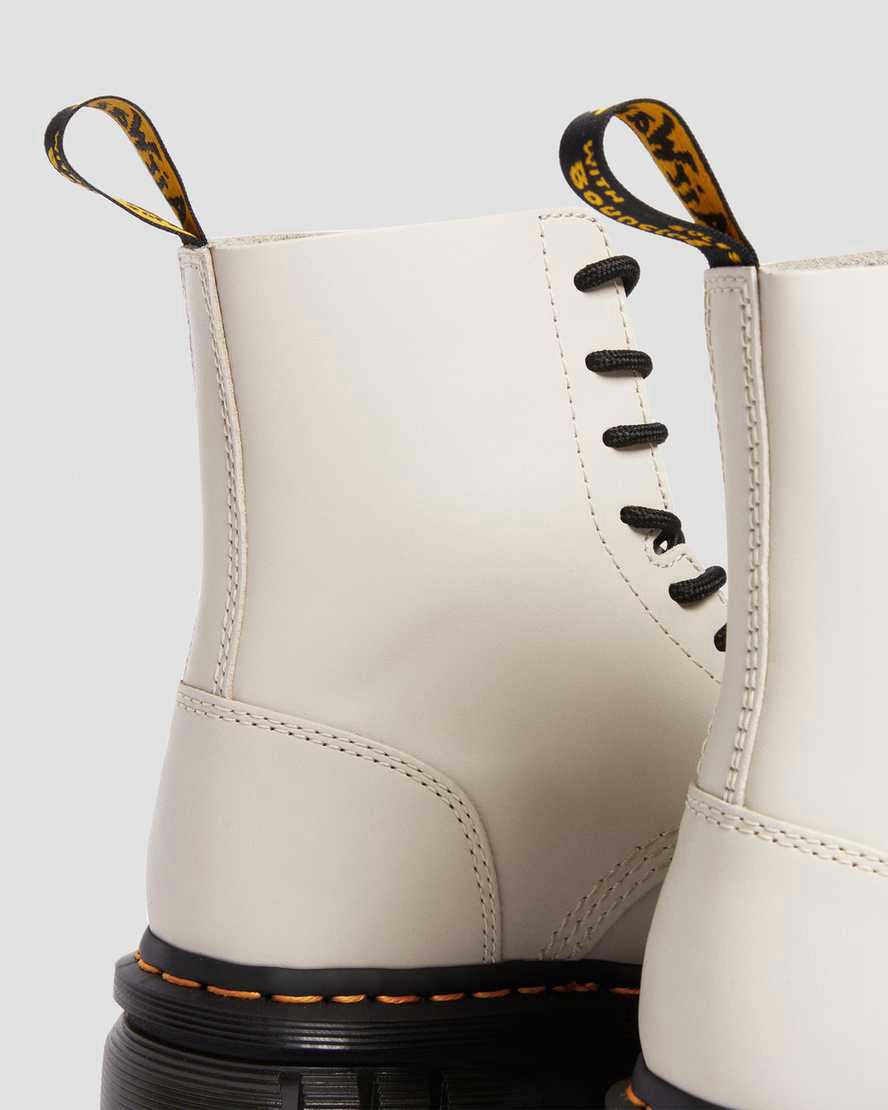 Dr Martens Audrick Nappa Leather Ankle Miesten Platform Saappaat Harmaat  Suomi |  1032JBKSR