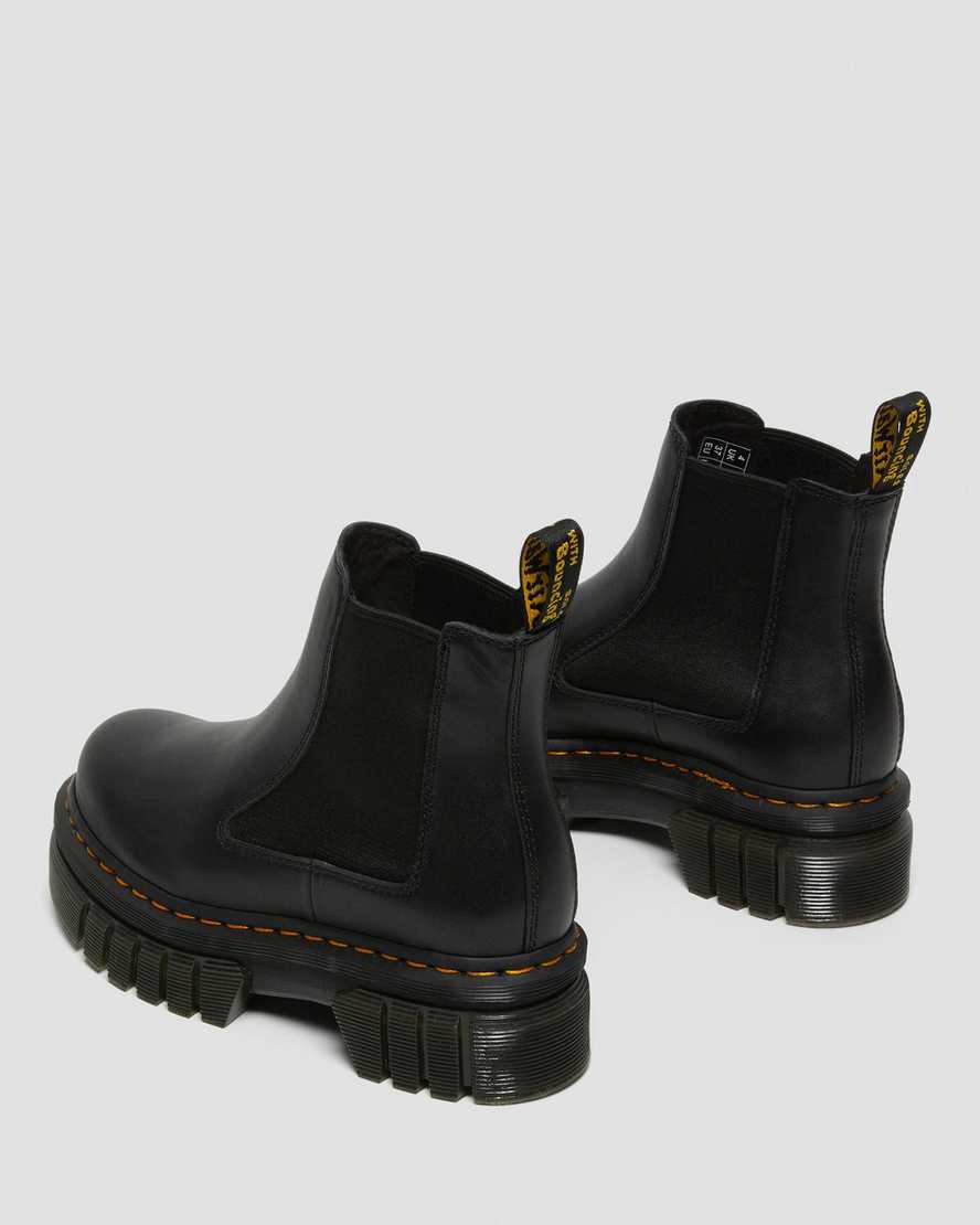 Dr Martens Audrick Nappa Leather Chelsea Naisten Platform Saappaat Mustat  Suomi |  9327PFBAO