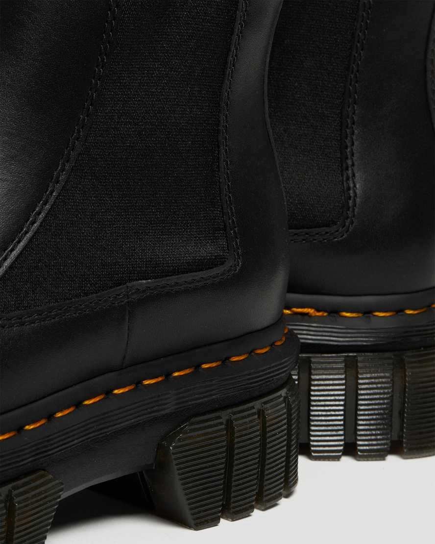 Dr Martens Audrick Nappa Leather Platform Chelsea Miesten Nilkkurit Mustat  Suomi |  2496DSRLF