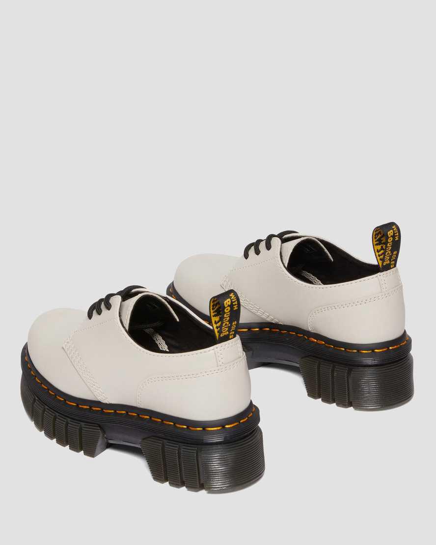 Dr Martens Audrick Nappa Leather Platform Naisten Oxford Kengät Harmaat  Suomi |  5239SBOTQ