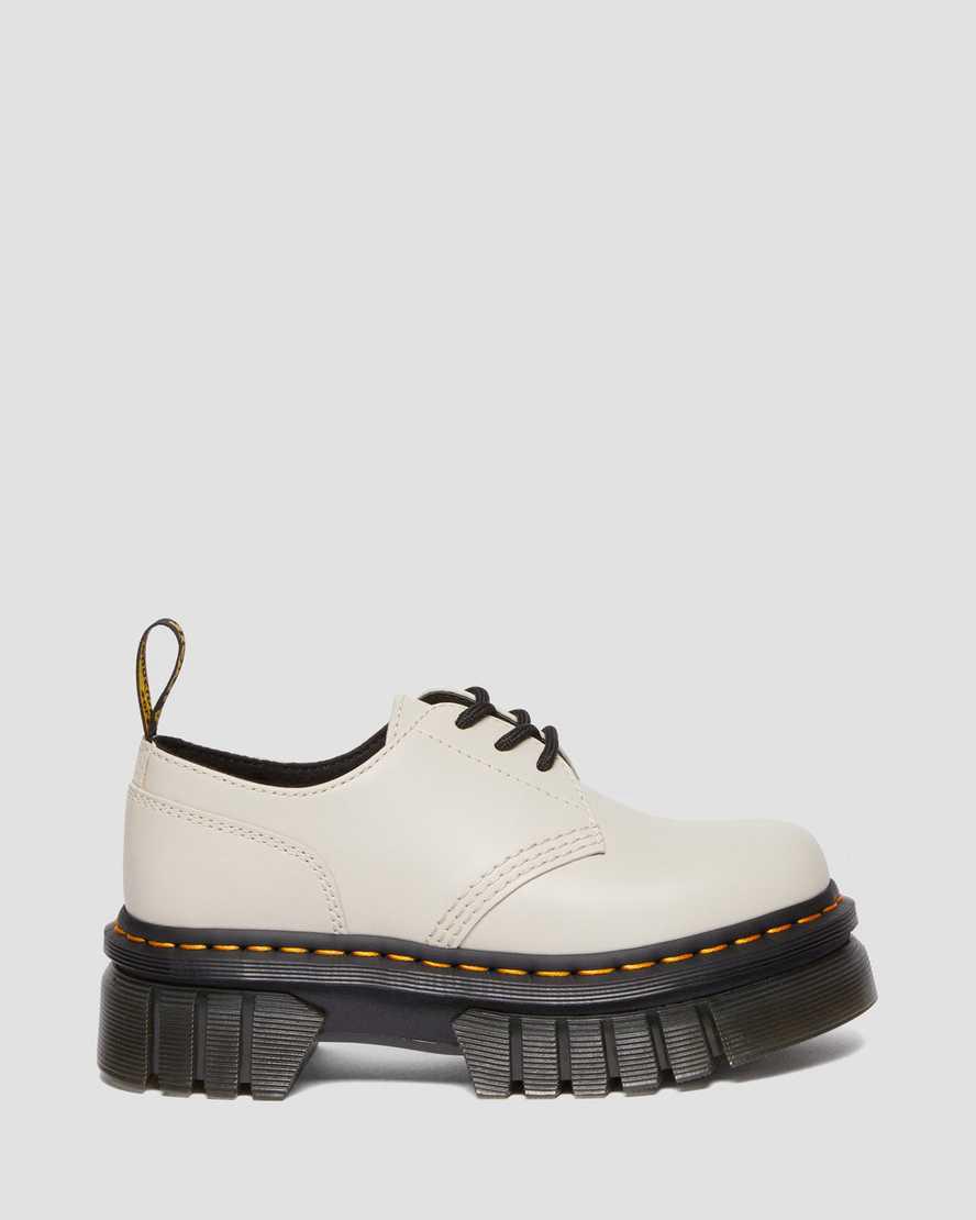 Dr Martens Audrick Nappa Leather Platform Naisten Oxford Kengät Harmaat  Suomi |  5239SBOTQ