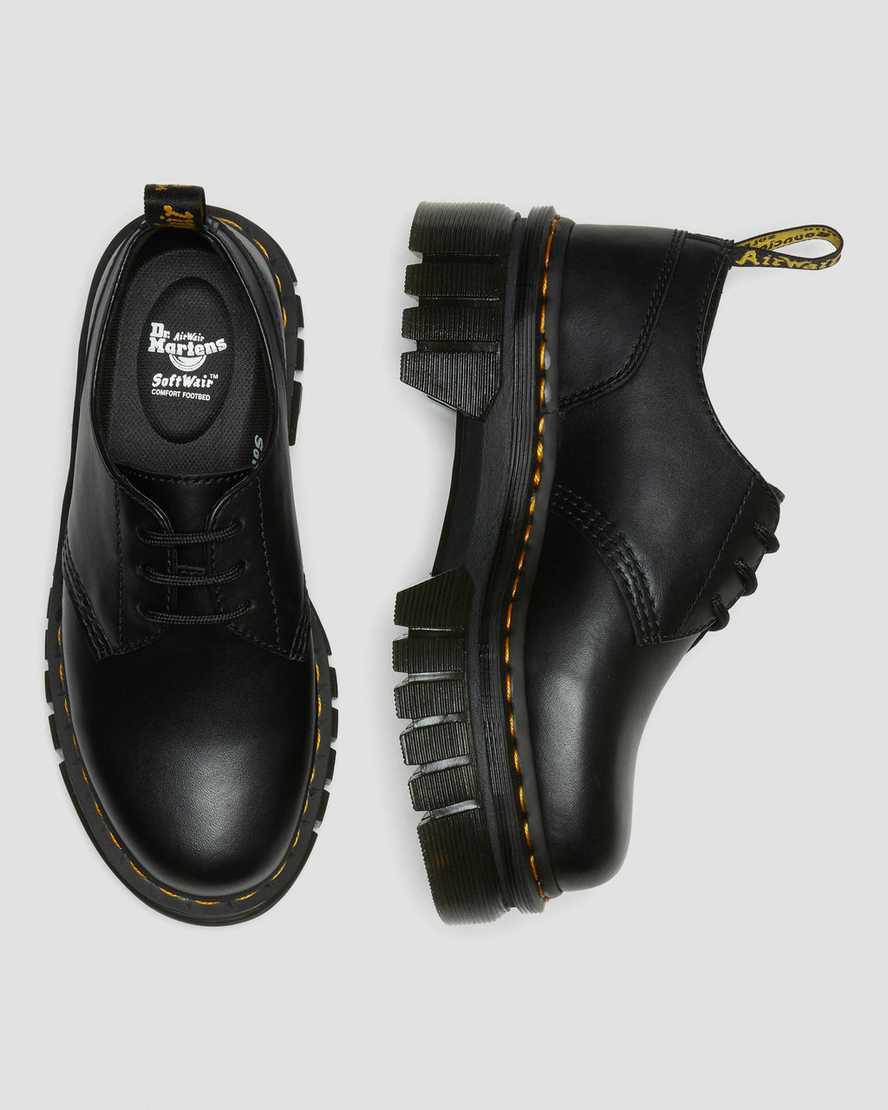 Dr Martens Audrick Nappa Leather Platform Miesten Oxford Kengät Mustat  Suomi |  8093BFJGT