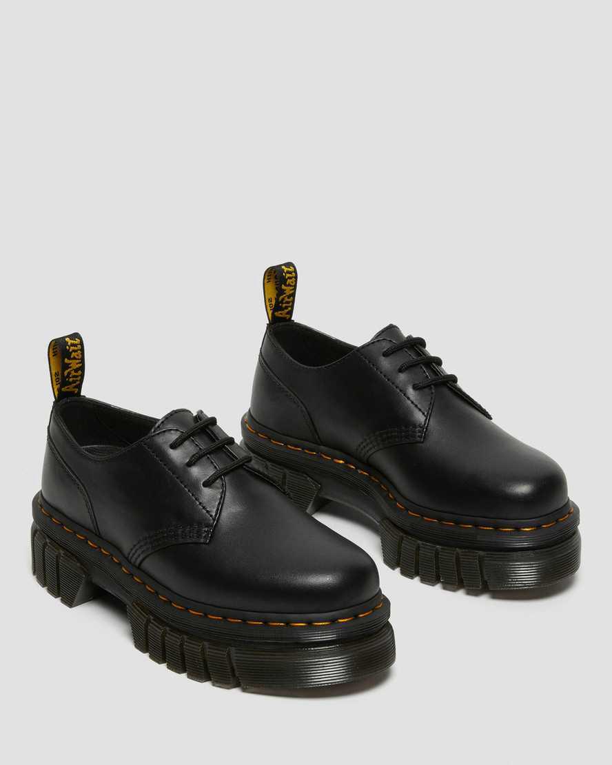 Dr Martens Audrick Nappa Leather Platform Miesten Oxford Kengät Mustat  Suomi |  8093BFJGT