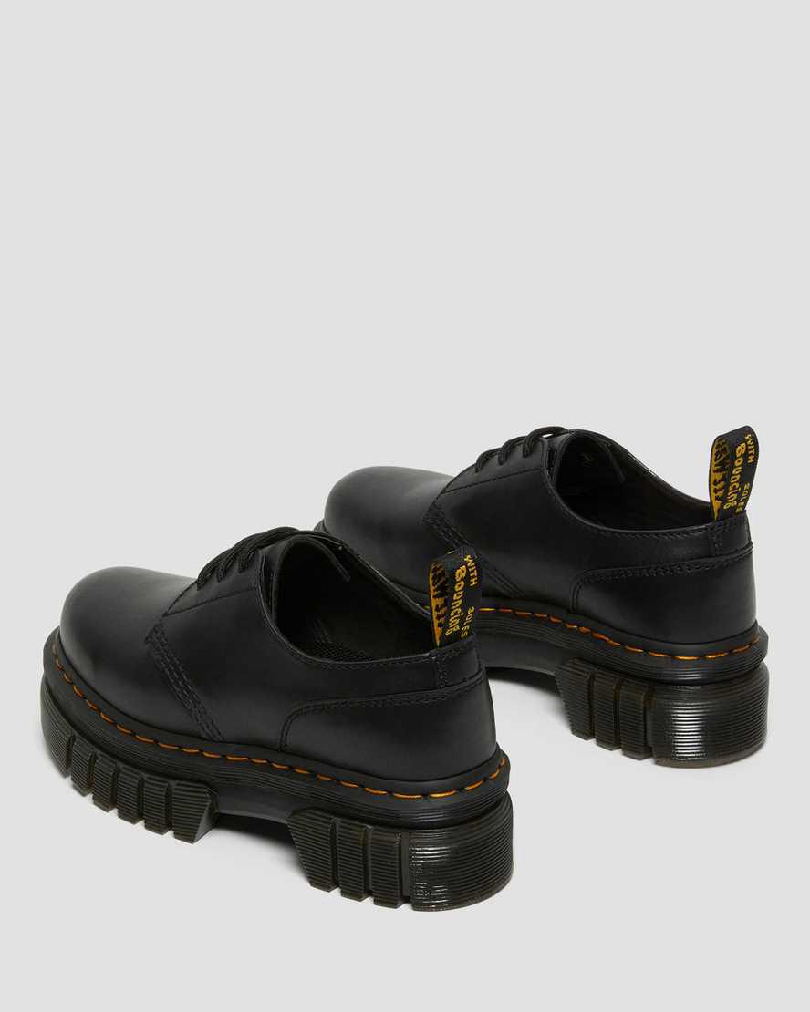 Dr Martens Audrick Nappa Leather Platform Miesten Oxford Kengät Mustat  Suomi |  8093BFJGT