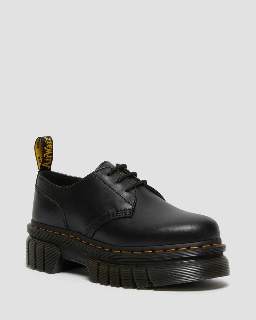Dr Martens Audrick Nappa Leather Platform Miesten Oxford Kengät Mustat  Suomi |  8093BFJGT
