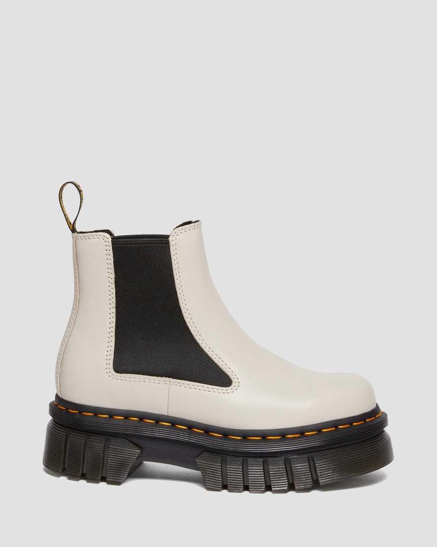 Dr Martens Audrick Nappa Leather Platform Miesten Chelsea Saappaat Harmaat  Suomi |  8534IBHXD