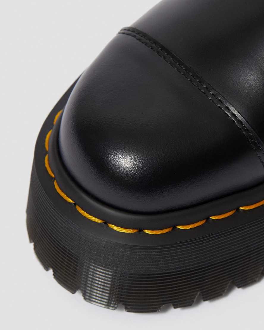 Dr Martens Bethan Polished Smooth Leather Naisten Platform Kengät Mustat  Suomi |  9360WHTLK