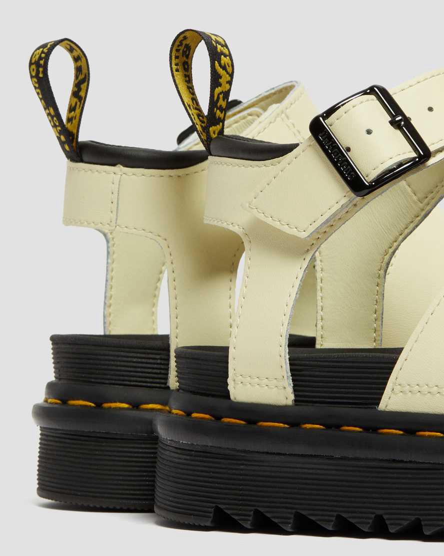 Dr Martens Blaire Hydro Leather Strap Naisten Platform Sandaalit Ruskea Kerma  Suomi |  4615RJCKD