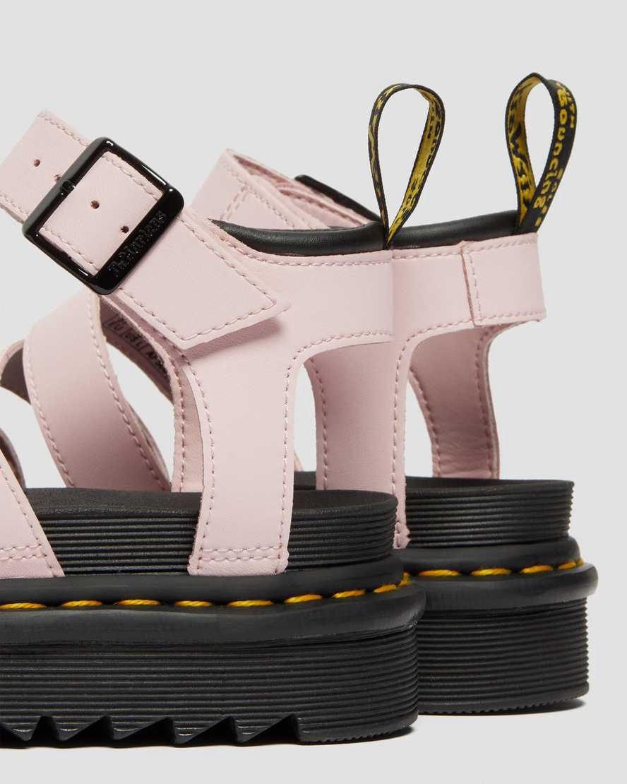 Dr Martens Blaire Hydro Leather Strap Naisten Gladiaattori Sandaalit Pinkki  Suomi |  4837NYOCL