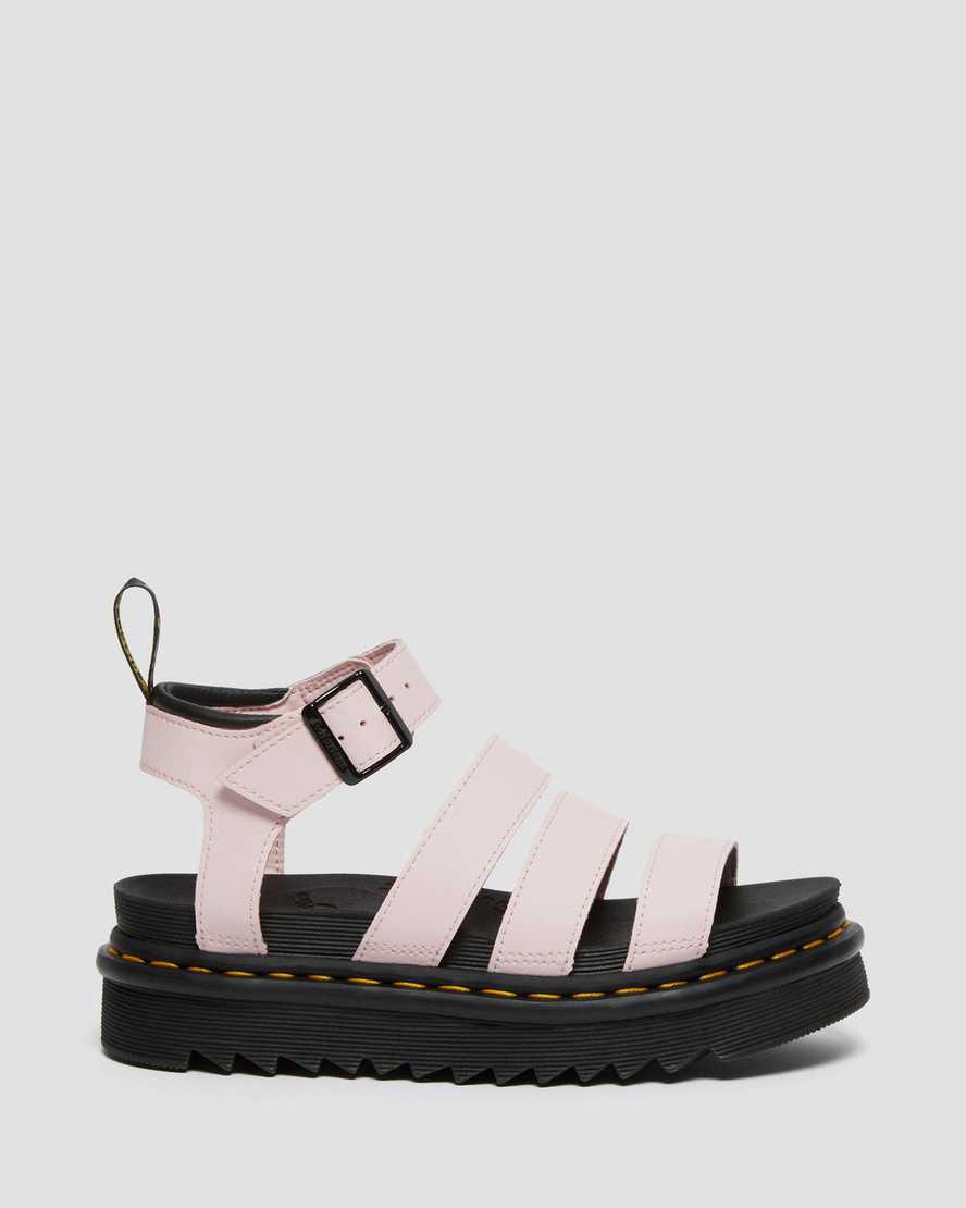Dr Martens Blaire Hydro Leather Strap Naisten Gladiaattori Sandaalit Pinkki  Suomi |  4837NYOCL