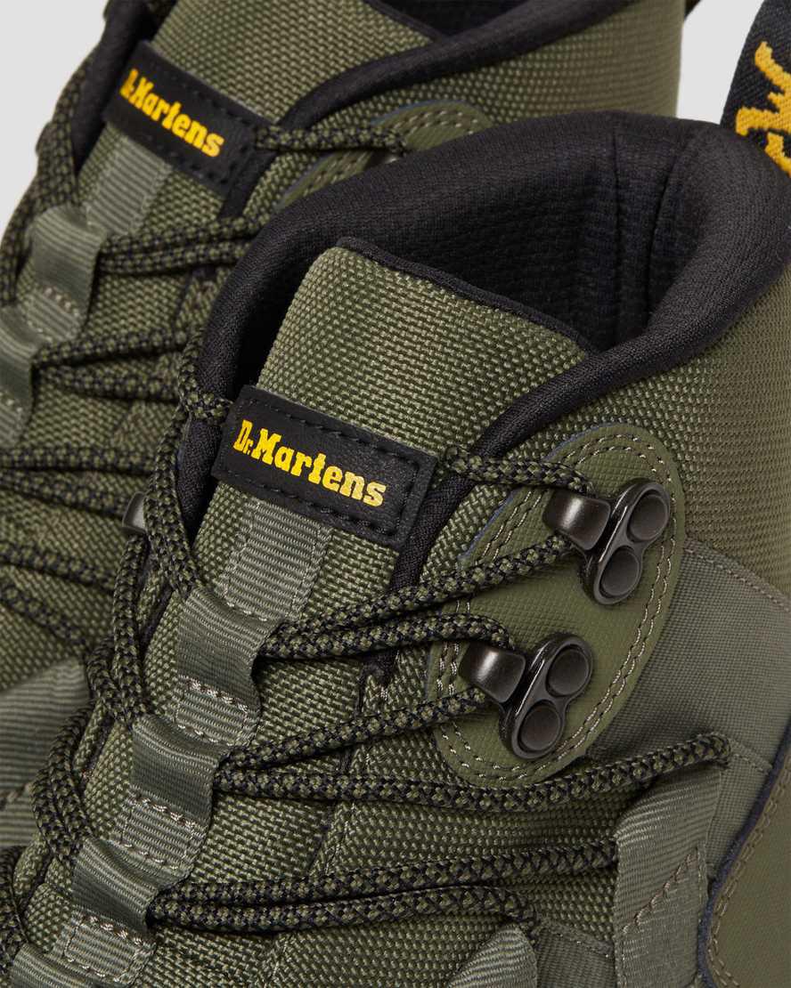 Dr Martens Boury Leather Naisten Vapaa-ajan Saappaat Khaki Vihreä  Suomi |  9820NRQWP